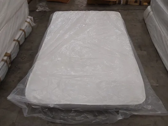 QUALITY BAGGED HYBRID MEMORY NATURAL OPEN COIL 4FT SMALL DOUBLE MATTRESS 