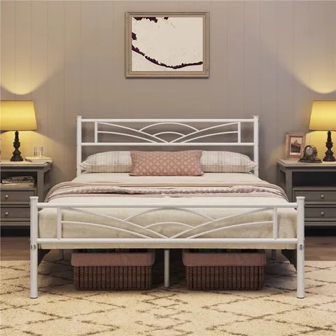 BOXED GAP METAL BED FRAME (SIZE UNSPECIFIED)