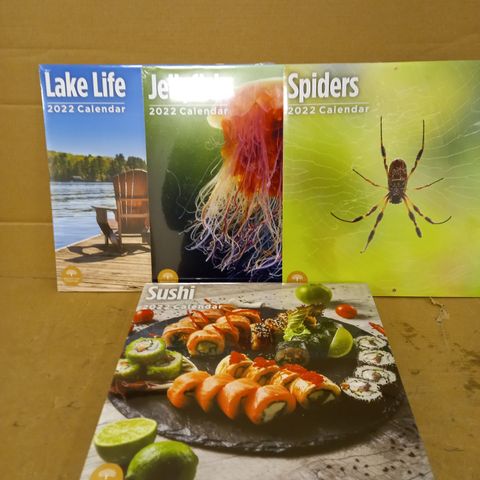 LOT OF 9 SEALED BRIGHT DAY COMPANY 2022 CALENDARS TO INCLUDE LAKE LIFE, JELLYFISH, SPIDERS ETC