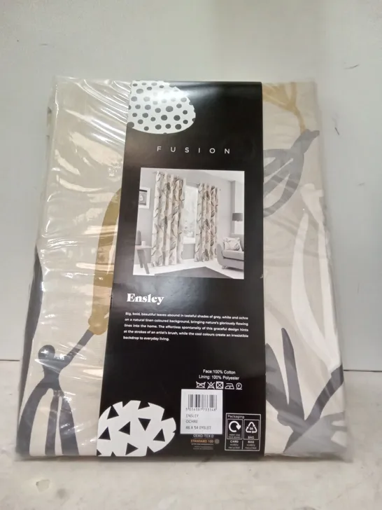 FUSION FULLY LINED EYELET CURTAINS COLOUR: ENSLEY