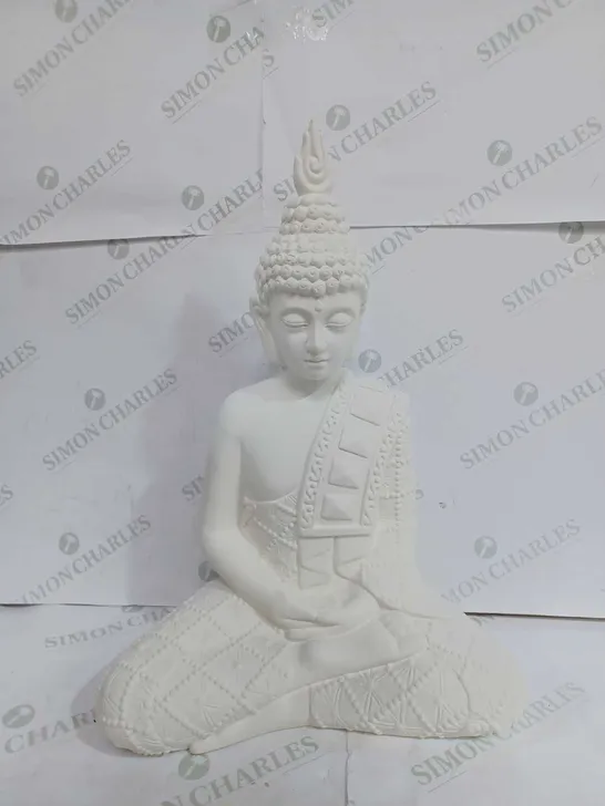 KELLY HOPPEN INDOOR OUTDOOR LARGE BUDDHA STATUE - WHITE