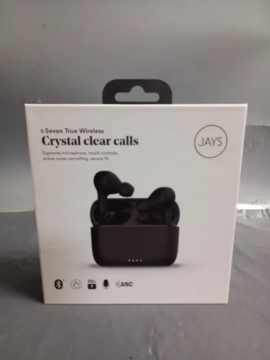 5 BOXED AND SEALED JAYS t-SEVEN TRUE WIRELESS EARBUDS (T7TW01)