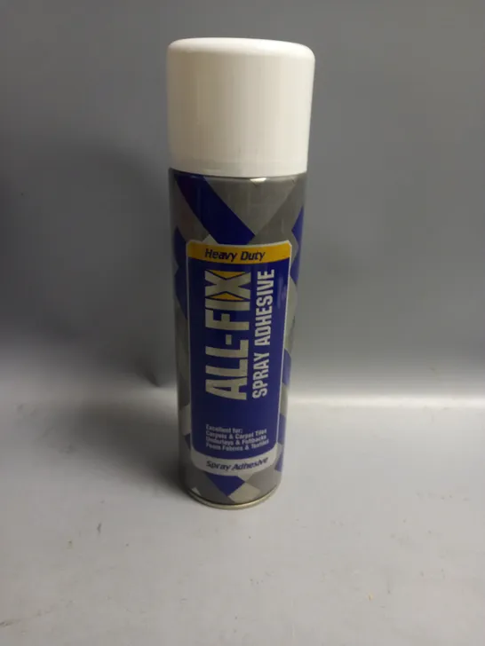 LOT OF 8 heavy duty all-fix adhesive SPRAY 500ML