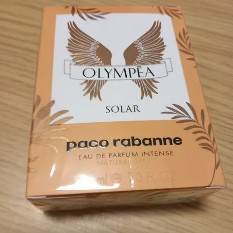 BOXED AND SEALED PACO RABANNE OLYMPEA SOLAR EAU DE PARFUM INTENSE 30ML