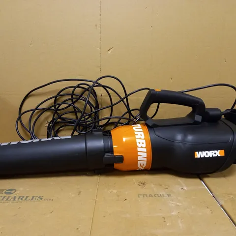 WORX WG518E AIR TURBINE CORDED LEAF BLOWER