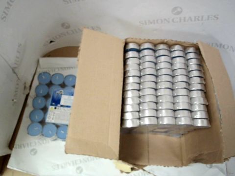 LOT OF APPROXIMATELY 16 ASSORTED SETS OF TEALIGHTS - BLUE 