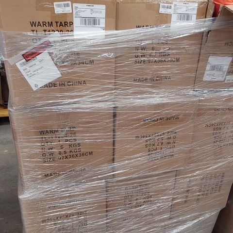 PALLET OF APPROXIMATELY 12 BOXED TARPAULINS 