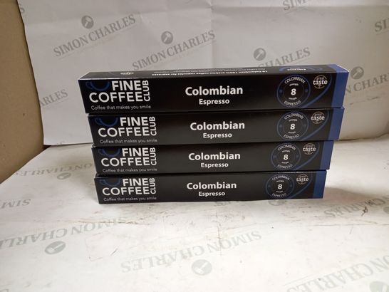 LOT OF 4 ASSORTED FINE COFFEE CLUB COLOMBIAN ESPRESSO CAPSULES
