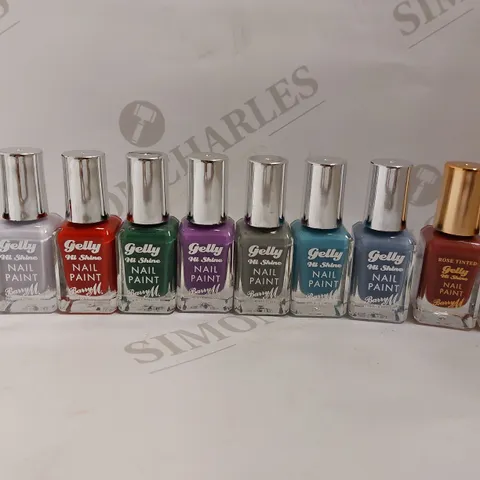 BOX OF APPROX 10 GELLY BARRY M NAIL PAINT IN ASSORTED COLOURS	