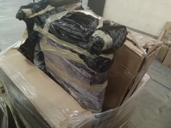 PALLET OF ASSORTED ITEMS INCLUDING INDOOR CYCLING BIKE, ROWING MACHINE, TREADMILL