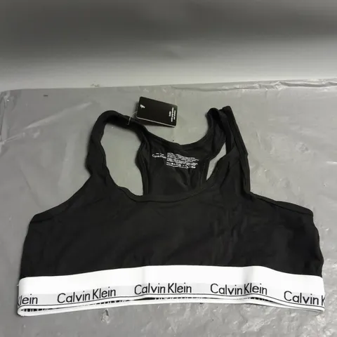 CALVIN KLEIN LADIES CROP TOP BLACK L