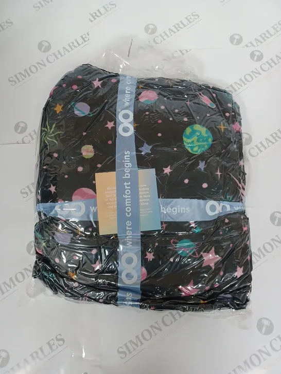 THE OODIE HOODED FLEECE LINED GALAXY BLANKET