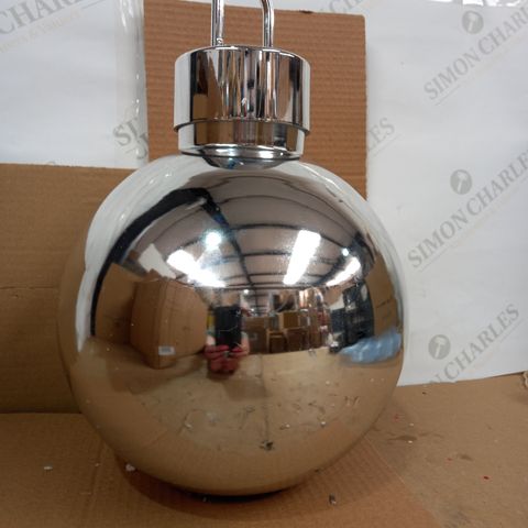  HOME REFLECTIONS OVER SIZED FAIRY BAUBLE SILVER SMALL