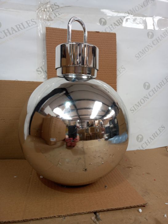  HOME REFLECTIONS OVER SIZED FAIRY BAUBLE SILVER SMALL