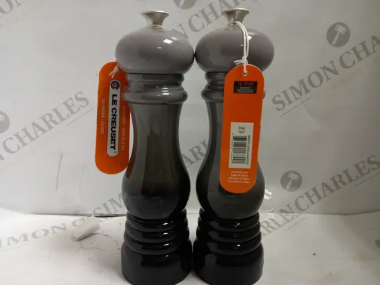 LE CREUSET SALT AND PEPPER MILLS - GREY