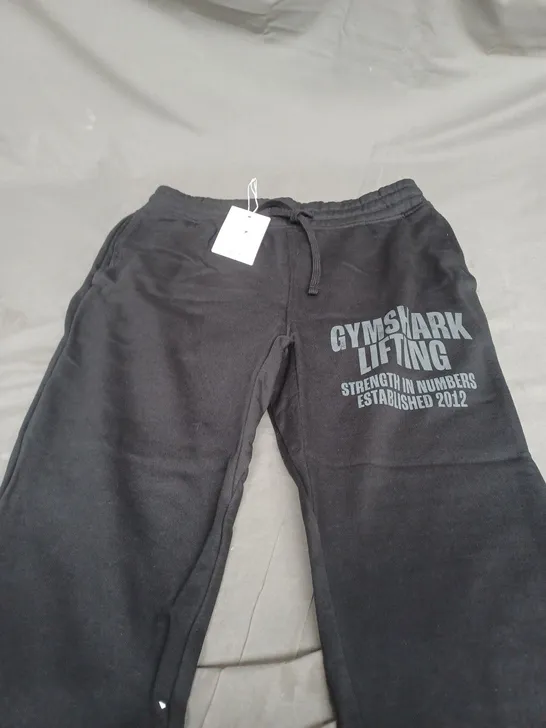 GYMSHARL LIFTING JOGGERS IN BLACK - SMALL