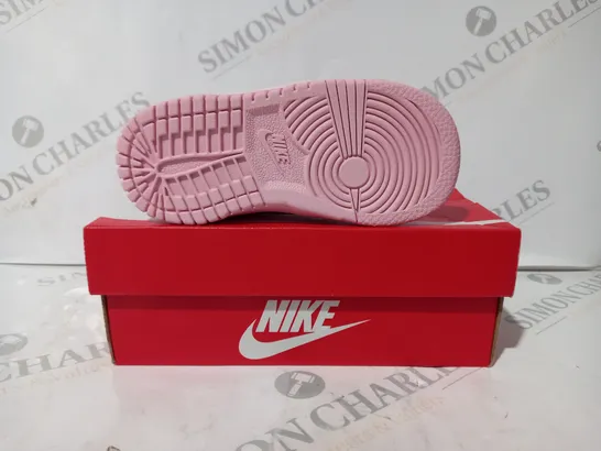 BOXED PAIR OF NIKE DUNK LOW KIDS SHOES IN PINK UK 6.5