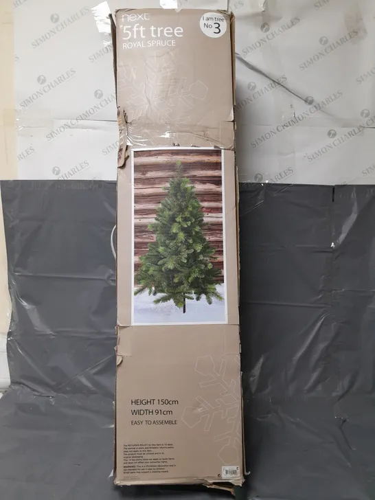 NEXT ROYAL SPRUCE 5FT CHRISTMAS TREE