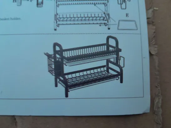 2-TIER DISH DRAINER RACK