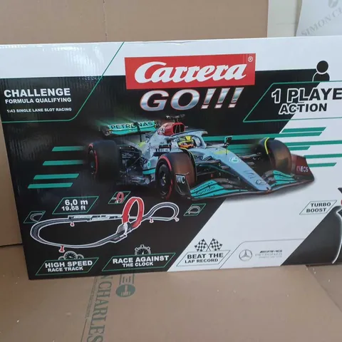 BOXED CARRERA GO!!! CHALLENGE FORMULA QUALIFYING 1:43 SINGLE LANE SLOT RACING 1-PLAYER