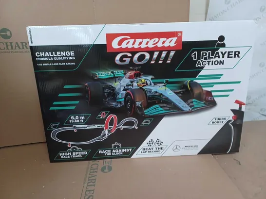 BOXED CARRERA GO!!! CHALLENGE FORMULA QUALIFYING 1:43 SINGLE LANE SLOT RACING 1-PLAYER