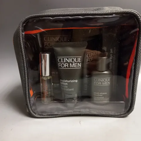 CLINIQUE FOR MEN GIFT SET TO INCLUDE POST SHAVE SOOTHER 15ML AND AFTER SHAVE SPRAY 7ML