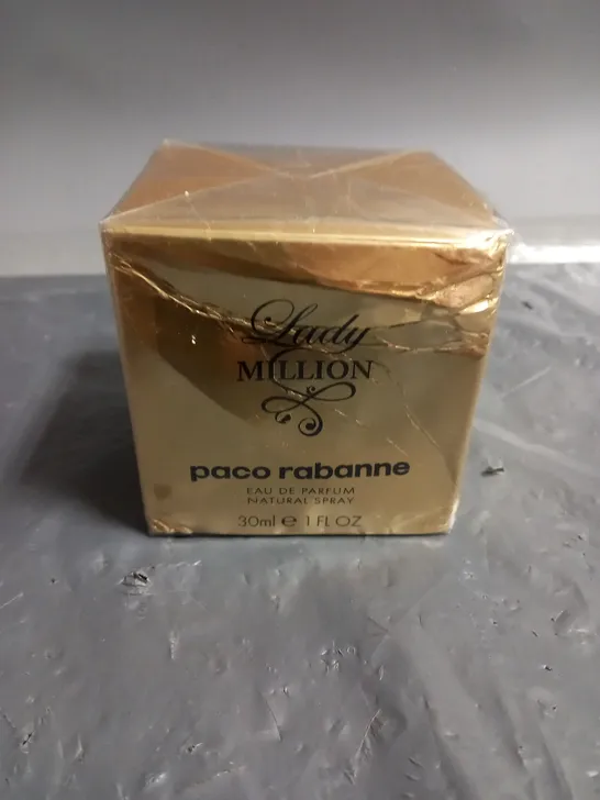 BOXED AND SEALED LADY MILLION PACO RABANNE EAU DE PARFUM 30ML