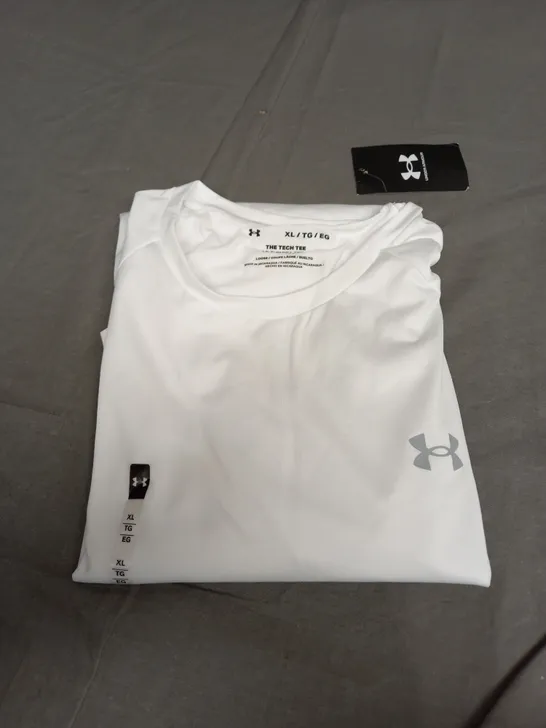 UNDER ARMOUR WHITE THE TECH T-SHIRT - XL