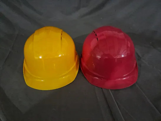 LOT OF 2 SAFETY HELMETS