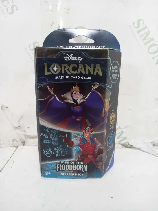 BRAND NEW BOXED DISNEY LORCANA TRADING CARD GAME RISE OF THE FLOODBORN STARTER DECK	