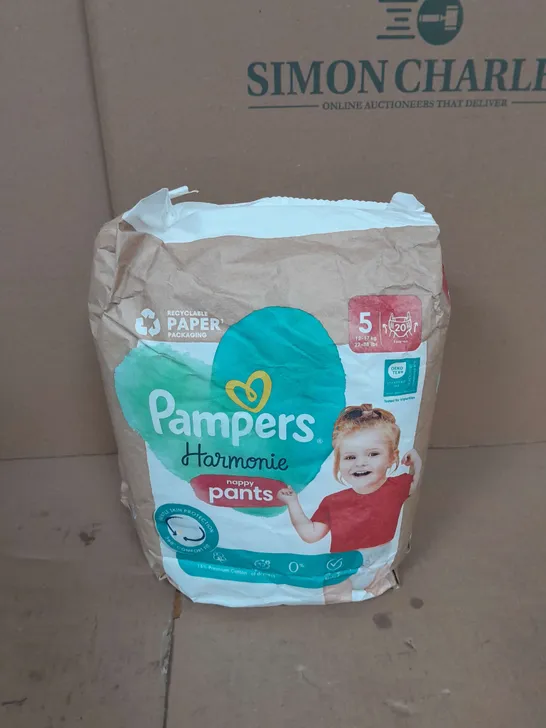 PAMPERS HARMONIE NAPPY PANTS - SIZE 5 