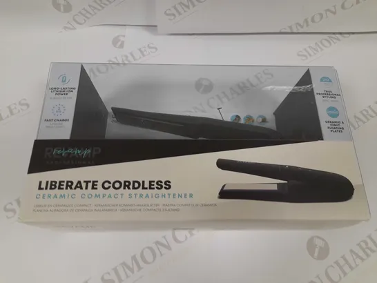 BOXED REVAMP LIBERATE CORDLESS CERAMIC COMPACT STRAIGHTENER