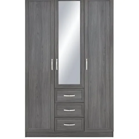 CAMBERLEY 3 DOOR MIRRORED WARDROBE (PACK 1 OF 2 ONLY)