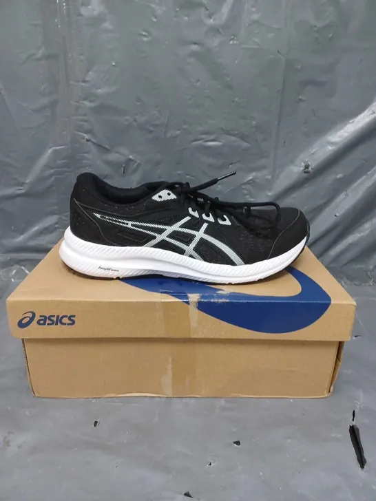 ASICS LADIES GEL-CONTEND 8 TRAINERS BLACK/WHITE SIZE 6