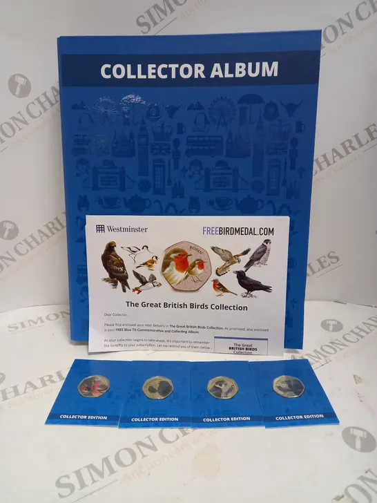 WESTMINSTER GREAT BRITISH BIRDS COIN COLLECTION & DISPLAY ALBUM 