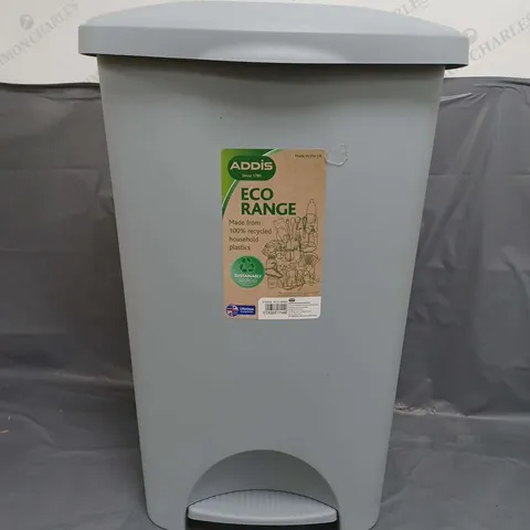 ADDIS ECO RANGE 50-LITRE PEDAL BIN 518358 ECO GREY 