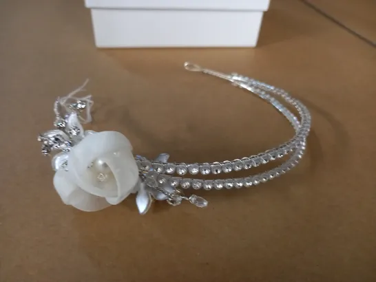 BOXED LINZI JAY EMBELLISHED BRIDAL TIARA