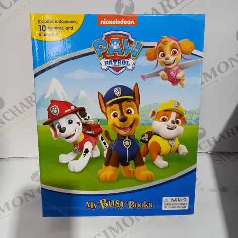 BOX OF 5 MY BUSY BOOKS PUP PATROL STORYBOOK WITH FIGURINES AND PLAYMAT