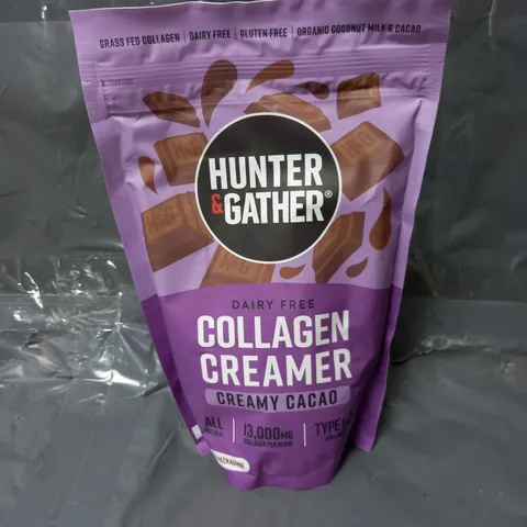 SEALED HUNTER&GATHER DAIRY FREE COLLAGEN CREAMER IN CREAMY CACAO 300G