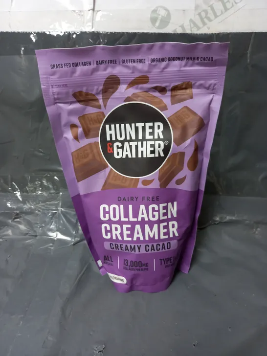 SEALED HUNTER&GATHER DAIRY FREE COLLAGEN CREAMER IN CREAMY CACAO 300G