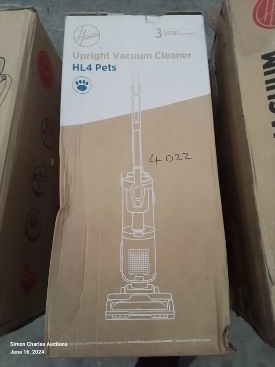 BOXED HOOVER HL4 FOR PETS UPRIGHT VACUUM CLEANER 