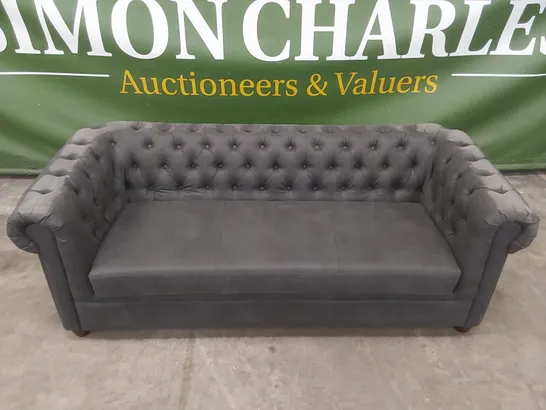 DESIGNER 3 SEATER CHESTERFIELD STYLE SOFA