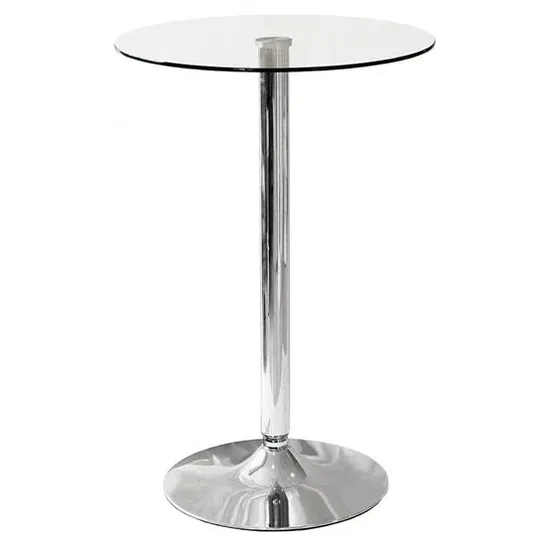 GINO BAR TABLE 90X60CM CLEAR (2 of 3 boxes)