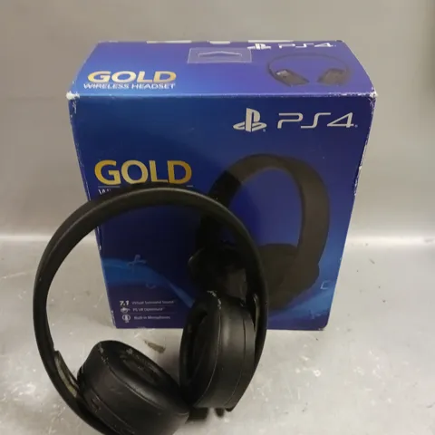 BOXED PLAYSTATION GOLD WIRELESS HEADSET 