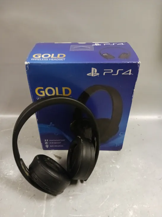 BOXED PLAYSTATION GOLD WIRELESS HEADSET 