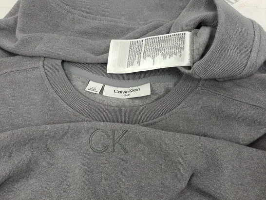 CALVIN KLEIN GOLF GREY CREW JUMPER - S/P