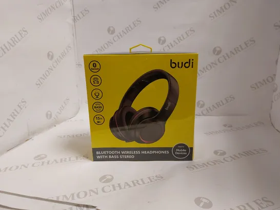 BUDI BLUETOOTH WIRELESS HEADPHONES 