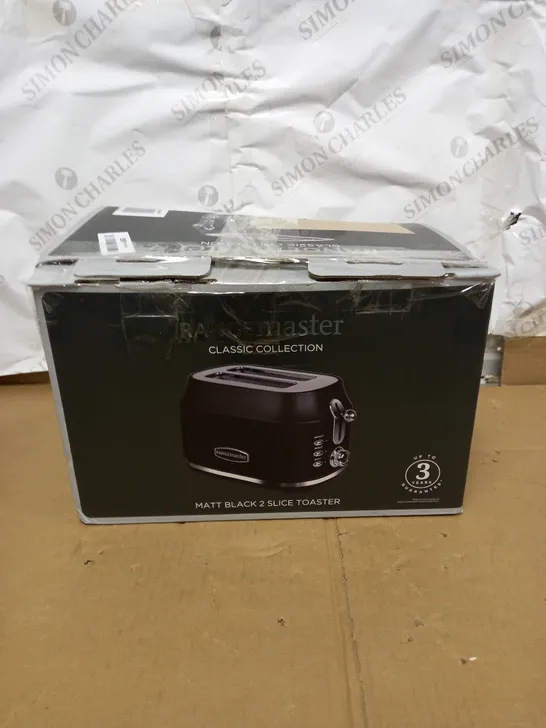 RANGEMASTER RMCL2S201BK CLASSIC BLACK 2 SLICE TOASTER