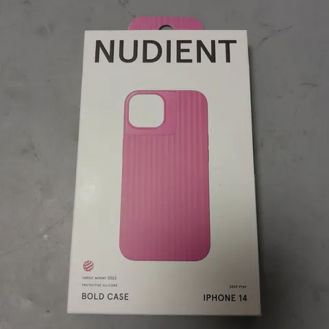 BOXED NUDIENT BOLD CASE IN DEEP PINK FOR IPHONE 14