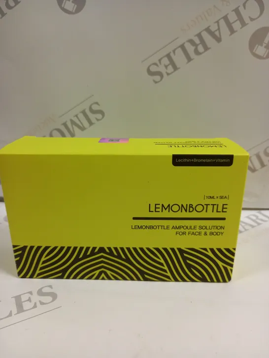 BOXED LEMON BOTTLE AMPOULE SOLUTION - 10ML X 5 VIALS